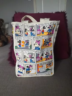 Next Disney Minnie Mickey Mouse HANDS OFF! Canvas Tote Bag • £5.99