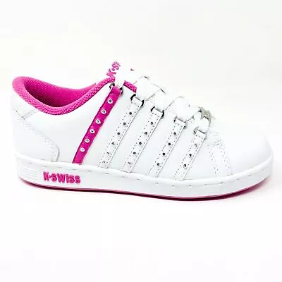 K-Swiss Lozan SPS Jewel White Vivid Pink Child Kids Casual Sneakers 51860880 • £24.06