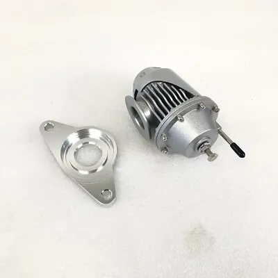 EMUSA SSQV BOV Adapter Flange & Silver Blow Off Valve For 02-07 WRX/STI • $49.99