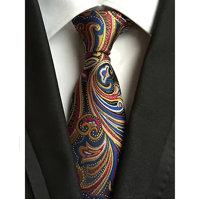 Mens Colorful Paisley Floral Necktie Tie Ascot Cravat Handkerchief Lot  • $14.98