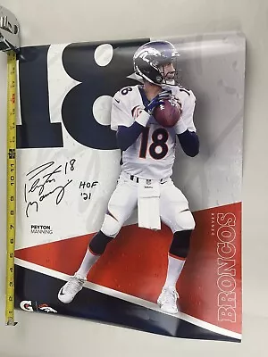 $9.73 • Buy New Peyton Manning Denver Broncos Hall Of Fame 2021 16.5x19.5