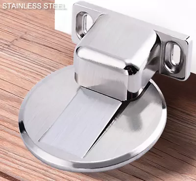 £5.99 • Buy Premium Magnetic 304 Stainless Steel Door Stop Stopper Holder Catch 3M Adhesive 