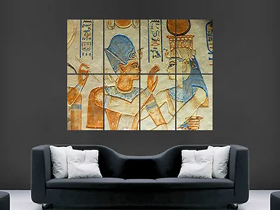 Egyptian Hieroglyphs  Giant Art Print Poster Picture • £18.75
