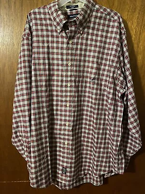 Nautica Men Long Sleeve Button Up Plaid Size XXL  • $12.99