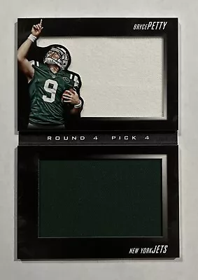 2015 Panini Rookie Playbook Bryce Petty Dual Jumbo Patch Rookie /49 Jets! Baylor • $5.99