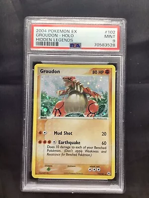 £11.50 • Buy Pokemon Cards: EX Hidden Legends Secret Rare Holo: Groudon 102/101 PSA 9