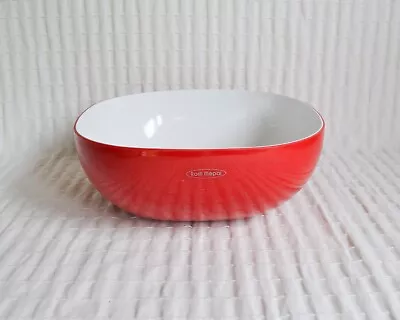 Vintage Rosti Mepal Melamine Red And White Serving Bowl Large Plastic Danish • £14