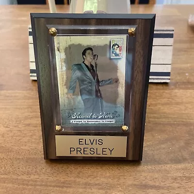 2007 Elvis Presley Press Pass Card Framed On Wood Plaque  • $100.99