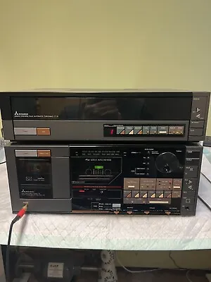 Vintage Mitsubishi DA-L70 Amplifier 7Cassette Changer & LT-70 Turntable Full Set • $459