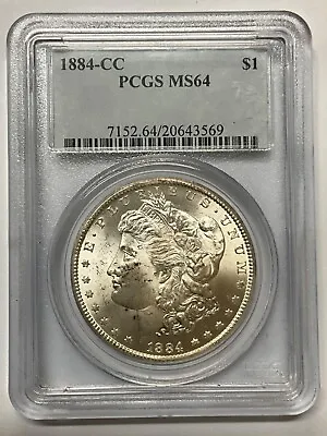 1884 CC Morgan Silver Dollar $1 PCGS MS64 20643569 • $389.99