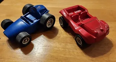 Vintage GALANITE SWEDEN Blue Race Racing Car Red VW Volkswagen Bug Dune Buggy    • $4.99