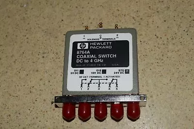 $56.25 • Buy ^^ Hewlett Packard 8764a Coaxial Switch Dc To 4 Ghz