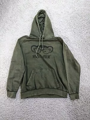 Monkey Mens Sweatshirt Large Green Hoodie Drawstring Cotton Pullover Lane Seven • $19.99