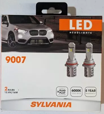 Sylvania 9007 LED Fog And Powersports Bulb - 2 Pack - Cool White - 9007LED.BX2 • $59.99