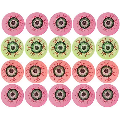 $20.59 • Buy 20pcs Bouncy Eyeball Squishy Stress Eyeball Ball Halloween Eyeball Shape Toys