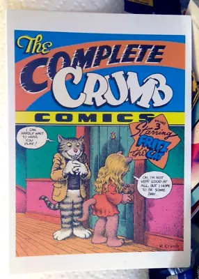 R Crumb Fritz The Cat Complete Crumb Cover Postcard Pomegranate Unused Free Ship • $6.07