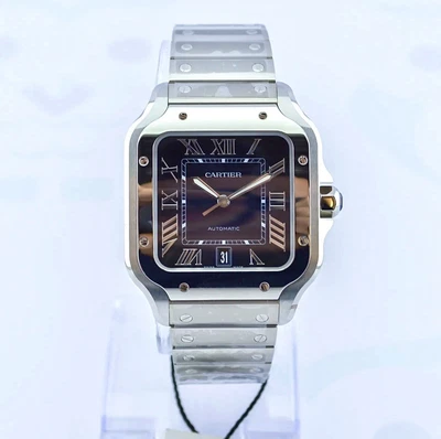 £6195 • Buy Cartier Santos Bleu Large WSSA0030 - BRAND NEW - Box & Paperwork RRP £7,400