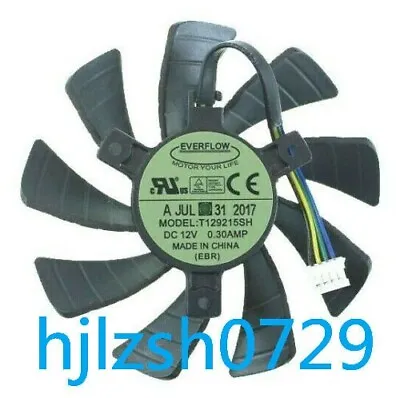85MM T129215SH 4PIN Cooler Cooling Fan For Zotac GeForce GTX 1060 3GB Itx Mini • £14.38