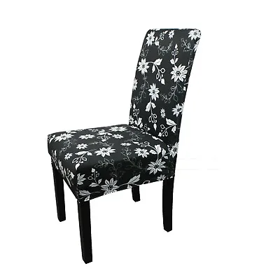 Dining Stretch Removable Chair Covers Slipcover Wedding Banquet Home Seat Cover • £26.39