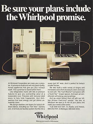 1983 Whirlpool Promise Washer Thin Twin Trash Master Vtg Print Ad Advertisement • $8.98