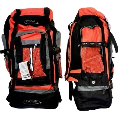 FlyGEAR 80L Backpack Rucksack Camping/Hiking Waterproof Trip Travel Tour Bag • £19.99