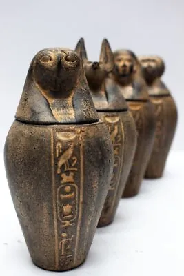 Beautiful Canopic Jars - Egyptian Jars - Handmade Canopic - Organs Jars • £128.36