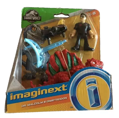 NEW Dr. Malcolm And Dimetrodon Fisher Price Imaginext Jurassic World Action Toy • $12.99