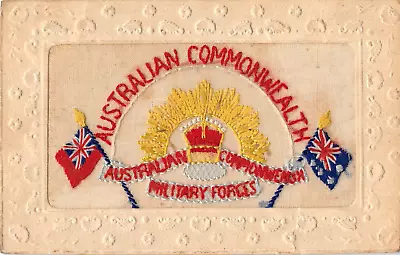 Postcard Military Wwi Silks Australian Commonwealth Military Force Australia • £10.90