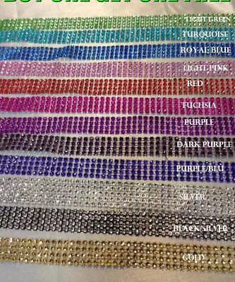 £3.51 • Buy Diamante  Ribbon, Crystal Effect Cake Trim, Diamond Mesh, Bling Mesh 1 METER
