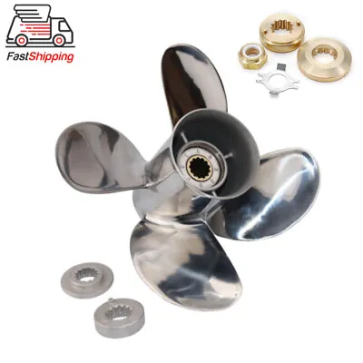 Stainless Steel 11.6x12 Boat Propeller For Mercury Outboard Engine 25-75HP+Tool • $260.10