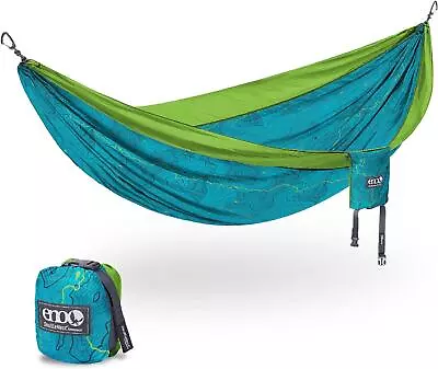 ENO - DoubleNest Lightweight Hammock Topo CDT/Chartreuse • $103.49