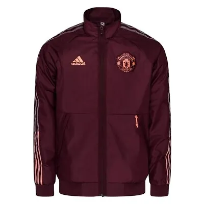 Adidas Men's Fc Manchester United 2020/2021 Anthem Jacket Soccer Football Size L • $71.99