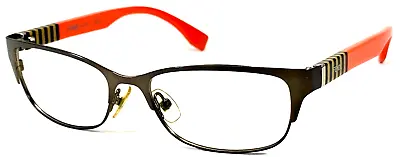 FENDI FF0033 EQP Italy Gunmetal Gray/Orange Eyeglasses Frame 53-17-140 • $72