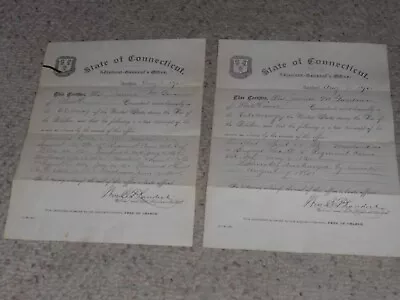 $60 • Buy 2 Civil War Mustard-discharge Papers - James M. Gardner - Private & Sergeant!!!