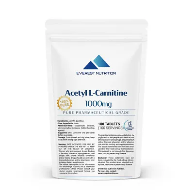 ACETYL L-CARNITINE (ALCAR ALC) TABLETS 1000mg • $12.34