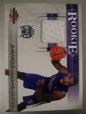 2010-11 Panini Threads DeMarcus Cousins #'d 380/399 Rookie Jersey Relic Kings • $19.99