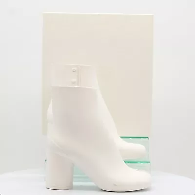 Maison Margiela Tabi 80 Rubber Womens Ankle Boot Uk 7 Eu 40 White Rrp £780 Ja • £439.50