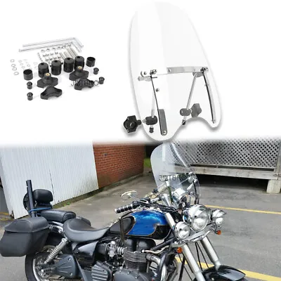 For Triumph Bonneville Speedmaster 18 X16  Clear Windshield 7/8'' 1'' Handlebar • $69.21