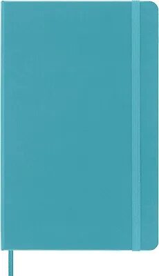 Moleskine Classic Notebook Large Ruled Blue Reef Hard Cover (5 X 8.25) • $22.49