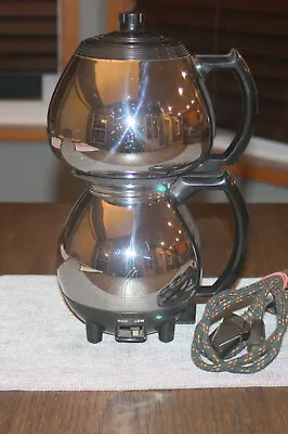 $43.97 • Buy Vtg Sunbeam C30B Chrome CoffeeMaster Electric Vacuum Siphon Coffee Pot - Works