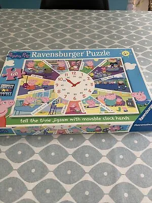 £4 • Buy Ravens Burger Peppa Pig Tell The Time Jigsaw With Movable Clock Hands 