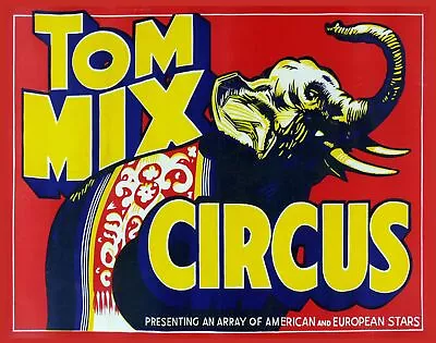 $40 • Buy Decoration Poster.Home Room Art.Interior Design.Tom Mix Circus.Elephant.7354