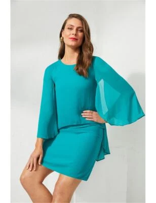 $34.66 • Buy Capture Flute Sleeve Layered Dress Womens Size 12 Clothing  Dresses Tank Dress