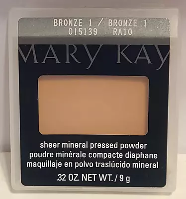 Mary Kay Sheer Mineral Pressed Powder BRONZE 1  #015139 New • $17.50