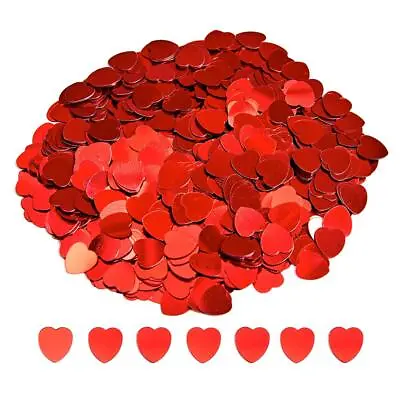 £3.95 • Buy 1000pc RED HEART SHAPED TABLE CONFETTI VALENTINES LOVE WEDDING ANNIVERSARY DECOR