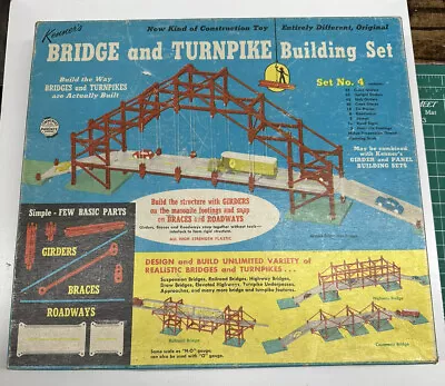 Kenner Bridge & Turnpike Girder Building Set #4 1958 See Description • $39.99