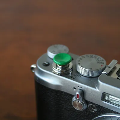 $12.50 • Buy Green Medium Concave Soft Release Button For Leica M3 MP M8 M9 X100 Nikon Canon