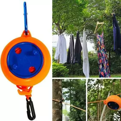 8m Punch-free Outdoor Retractable Washing Line Clothes Reel Line  A1w9 • $10.54