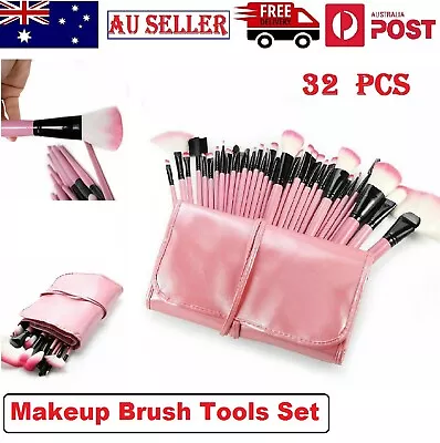 Makeup Brush Toiletry Set Face Powder Foundation Cosmetic Eyeshadow Blush Brush • $24.49