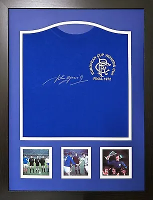 £349.99 • Buy Framed John Greig Glasgow Rangers Signed 1972 Football Shirt With Proof & Coa